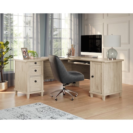 Sauder L-Desk, 65.12 in D X 30 in H, 65.12 in W X Engineered wood 428243